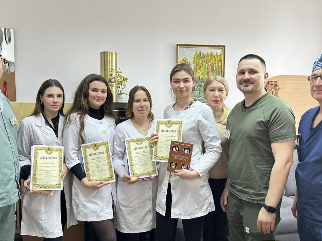 Нагородження переможців та призерів І етапу Всеукраїнської студентської олімпіади з навчальної дисципліни «Оториноларингологія»